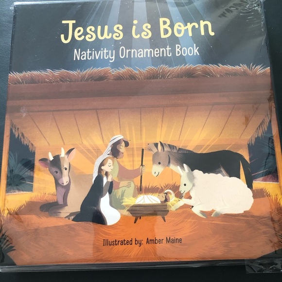 Jesus is Born Nativity Ornament Book - Picture 1 of 7